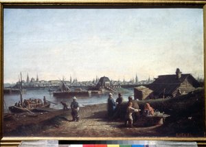 View of the City of Kazan on the Volga in Russia