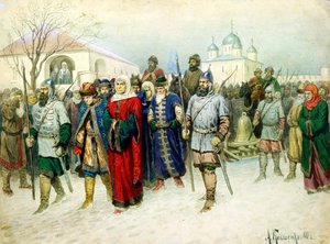 Martha the Mayoress Escorted to Moscow by Aleksey Kivshenko