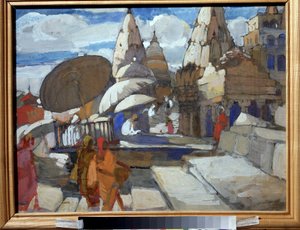A Pagoda in Benares by Aleksey Kravchenko