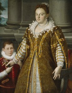 Portrait of Grand Duchess Bianca Capello de Medici with Her Son, c.1580-1614
