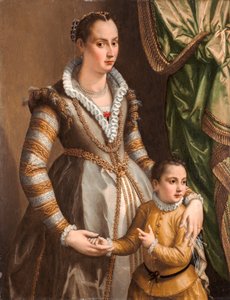 Portrait of a Noblewoman with her Son by Alessandro Allori