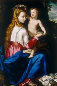 Virgin with Child by Alessandro Allori
