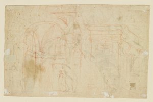 Studies of Angels and Cupids (Recto); Architectural Studies (Verso)
