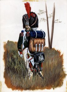 Grenadier Soldiers of the Royal Guard of the Great Napoleonic Army in Italy by Alessandro Lonati