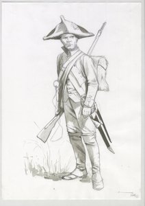 First Empire (1804-1814 and 1815): costume of a Napoleonic army soldier, French gunner