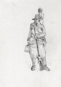 First Empire: soldier of the Austrian-Hungarian army, pioneer sapeur by Alessandro Lonati