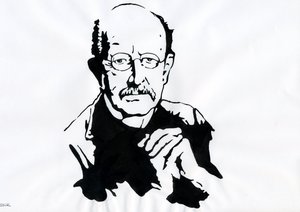 Portrait of Max Planck, German physicist by Alessandro Lonati