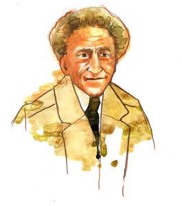 Portrait of Jean Cocteau, French poet and filmmaker