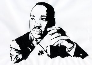 Portrait of Martin Luther King Jr. by Alessandro Lonati