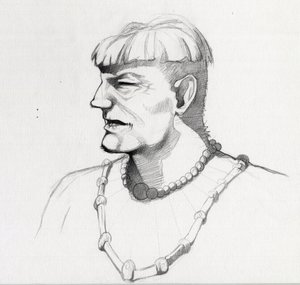Portrait of a pirate (privateer) or bust of a sailor