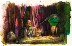Portrait of the French alchemist Nicolas Flamel (1330-1418)