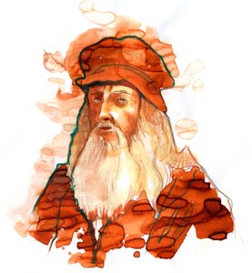 Portrait of Leonardo da Vinci