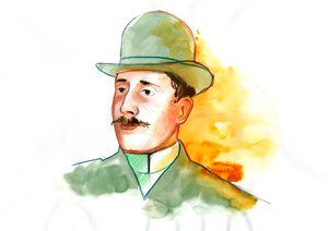 Portrait of Guillaume Apollinaire by Alessandro Lonati