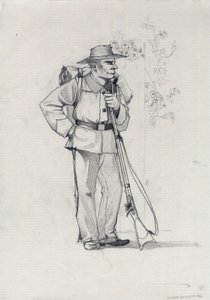 Volunteer of the Garibaldian Army by Alessandro Lonati