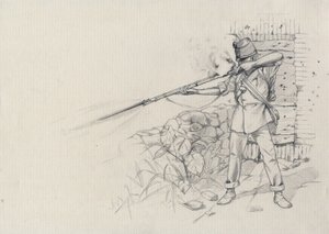 Second Empire: Infantryman Shooting, Soldier of the Austrian Army