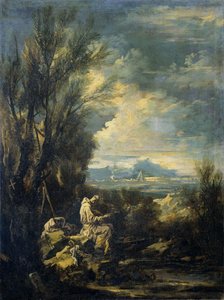 Landscape with a Saint