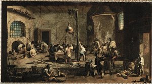 Scene in the Tribunal by Alessandro Magnasco