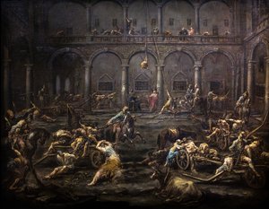 The Arrival and Interrogation of Galley Slaves in the Genoa Prison