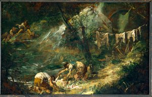 Washerwomen by Alessandro Magnasco