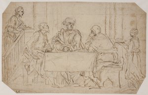 The Supper at Emmaus by Alessandro Moretto