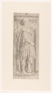 Bas-relief with Standing Prophet with Scroll