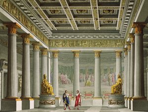 The Audience Hall in the Palace of Aegistheus, Design for the Ballet 