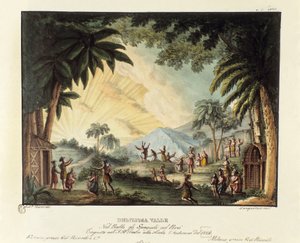 View of a Delicious Valley at the Time of the Conquest of the New World by the Spanish Scenography for the Ballet 