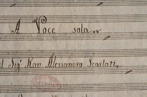 Manuscript Score of XXV Cantatas for Solo Voice by Alessandro Scarlatti by Alessandro Scarlatti