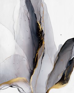 Elegant Gold Grey Flow