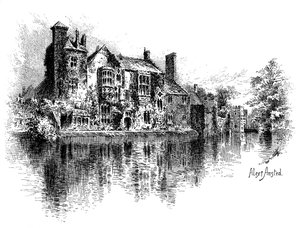 Wells Palace, Somerset, 1895 by Alex Ansted