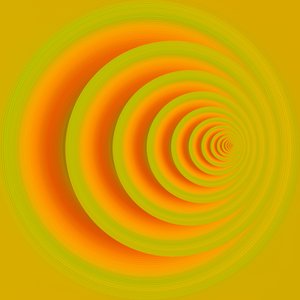 Underground Path (Orange) II by Alex Caminker