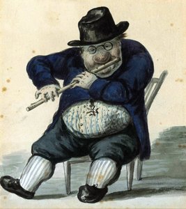 Portrait Caricature of the Architect Giacomo Quarenghi. by Alexander Orlowski