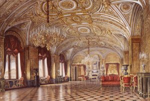 Interiors of the Winter Palace. The Gold Drawing-Room, Mid 19th Century by Alexander Chrisophorovich Kolb