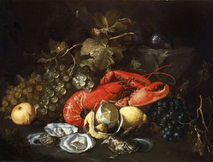 Still Life with Lobster and Oysters
