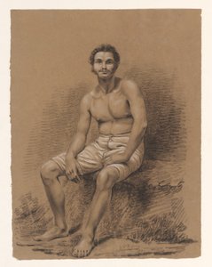 Head Study of a Man, Three-Quarter View to the Right by Alexander Cranendoncq