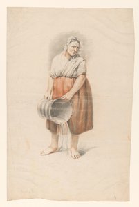 Standing Woman Pouring Out a Bucket