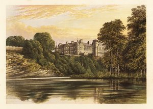 Brechin Castle, Angus, Scotland, 1880 (engraving) by Alexander Francis (after) Lydon