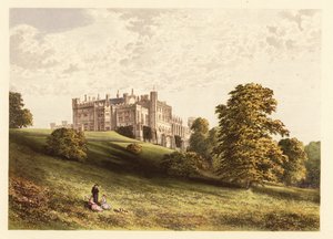 Lambton Castle, County Durham, England, 1880 (engraving)