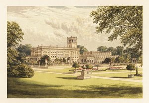 Trentham Hall, Staffordshire, England, 1880 (engraving) by Alexander Francis (after) Lydon