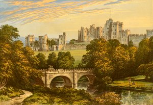 Alnwick Castle by Alexander Francis Lydon