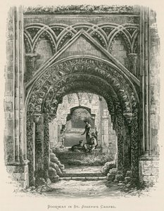 Glastonbury Abbey, Doorway in St Joseph