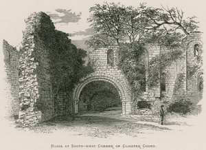 Kirkstall Abbey, Ruins at South-west Corner of Cloister Court by Alexander Francis Lydon