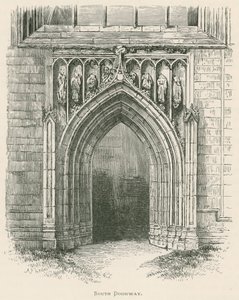 Melrose Abbey, South Doorway by Alexander Francis Lydon