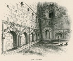 Melrose Abbey, The Cloisters by Alexander Francis Lydon