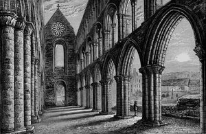 Nave Looking West, Jedburgh Abbey by Alexander Francis Lydon