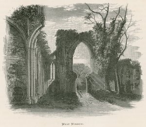Netley Abbey, West Window by Alexander Francis Lydon
