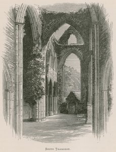 Tintern Abbey, South Transept by Alexander Francis Lydon