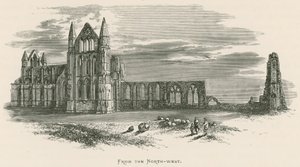Whitby Abbey, From the North-west by Alexander Francis Lydon