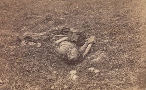 Confederate Soldier on the Battlefield at Antietam, September 1862 by Alexander Gardner