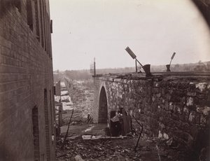 Ruins of Richmond & Petersburg Railroad Bridge, Richmond, Virginia by Alexander Gardner